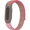 GIOPUEY Cinturini Compatibile con Google Fitbit Air, Cinturino in Morbido Nylon Intrecciato [Unisex] [Traspirante] - Red/Brown