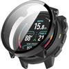 FTRONGRT Cover Compatibile con SUUNTO Nautic S, PC + Pellicola Temperata, Antigraffio Custodia Protettiva. Nero