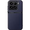 Kepuch Cover per Xiaomi 15 - Custodia Case Piastra Metallica Incorporata Litchi Grano - Blu