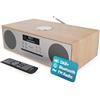 Majority Oakington, impianto Hi-Fi stereo, compatto, con altoparlanti, radio FM digitale, DAB/DAB+, Bluetooth, Wireless, lettore CD, telecomando, ricarica USB e riproduzione MP3