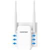 COMFAST Ripetitore WiFi e Amplificatore Segnale WiFi 300Mbps con 2 Antenne, WPS, Indicatore Segnale LED, Design Compatto e Portatile, Dissipazione Calore Efficiente, per Casa e Ufficio