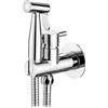 Ibergrif M22018 - Kit Doccetta Esterno per WC e Bidet, Acqua Calda e Fredda, Incasso, Cromo