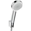 hansgrohe Crometta 100 Set supporto doccia Vario con flessibile doccia 125 cm, bianco/cromo, 26666400