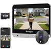 Bextgoo Spioncino Digitale WiFi, 2K Videocitofono WiFi con Schermo 4,3 | con Scheda 64GB, Batteria 8000mAh, Angolo 170°, Audio Bidirezionale, Rilevamento AI, Visione Notturna, per Casa, Appartamento