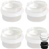 CT CASTOR TROY Fermaporta - Fermaporta - Porta - Porta Stopper Pack 4 fermaporta trasparenti adesivi antiurto - Porta Stop per casa, ufficio o ingresso - Design elegante che protegge le pareti e previene gli urti