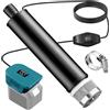 GAOUTO Pompa sommergibile compatibile con batteria Makita da 18 V, 30 l/min, flusso d'acqua con cavo da 5 m, pompa dell'acqua elettrica da 100 W, pompa di trasferimento per fontane profonde per