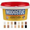 MODOSTUC Noce Scuro - Stucco Professionale In Pasta Pronto all'Uso Per Interni Ideale per Legno e Muro a Rapida Essiccazione e Perfetta Adesione (5 kg)