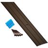 SOTECH 2 pezzi Profili di Transizione di SOTECH/Profili per Pavimenti/Alluminio/Bronzo Anodizzato / 1000 x 37 x 2 mm/Forati/incl. Set di Fissaggio