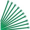 XINGO Fascette in nylon con chiusura lampo autobloccanti per cavi di sicurezza, forza minima 18,1 kg, confezione da 500 pezzi, (200mm x 3.6mm, Verde)
