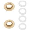 LT Easiyl 2 set di dadi per rubinetto kit di installazione dadi di bloccaggio in ottone da 1/2 pollice con guarnizioni dado di bloccaggio di fissaggio per rubinetti per giardini all'aperto lavatrici