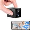 SecuraLen Mini Telecamera Spia 2K WiFi Nascosta, Comunicazione Bidirezionale & PIR