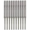 BQLZR - Set di 10 punte da trapano prolungate con punta argentata in diamante per perforare minerali, perle, agata, gioielli, argento, BQLZRN30150