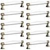 SOTECH SO-TECH® SET da 10 x Maniglie d'Epoca MARIE Maniglie per Cucina Finitura Ottone Antico Distanza Fori 128 mm