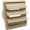 Kair GRAVITY GRILLE 125MM ROUND SPIGOT - BEIGE by Kair