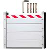 Generic Alluminio Paratie Antiallagamento L 80CM H 40CM Barriera Anti Allagamento Barriera Anti Acqua Riutilizzabile Per Porta, Garage, Fabbriche, Metropolitane, Ingressi E Uscite Residenziali