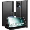 Eirltiy Cover per Oppo A6 Pro 5G/4G Portafoglio Pelle PU Premium, Custodia Scomparti Carte Antiurto Protettiva Case con 1 Vetro Temperato, Nero