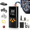 Tdyon Compressore Aria Portatile, 180PSI Compressore Portatile per Auto con Batteria 25000mAh, Intelligente Un Clic Pompa Elettrica per Bicicletta, Moto e Altro Ancora con Misuratore di Pressione (nero)