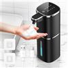 HAPPHOOH Dispenser Sapone Bagno, 400ml Dispenser Sapone Automatico Con Sensore Infrarossi,USB Ricaricabile, Impermeabile IPX5 Dispenser Sapone Schiuma Per Cucina Bagno