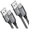 NIBIKIA Cavo USB C 1M+1M,3.1A Cavo USB Type-c Nylon Ricarica Rapida per iPhone 17 16 15 Pro Max, Samsung Galaxy S25/24/S23, Pixel 7 iPad Pro MacBook Air