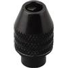 HaloModora Mandrino per trapano senza chiave da 0,3-3,4 mm per utensili rotanti, adattatore a tre ganasce a cambio rapido M7 M8 x 0,75, adatto per steli da 1/32 a 1/8 (lungo M7)