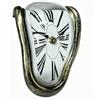 Relaxdays Orologio da tavolo e mensola Salvador Dali, design fuso a batteria, per bordi di tavoli e mensole, bronzo