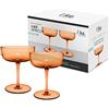 Villeroy & Boch - Like Apricot coppa da spumante, coppetta da dessert set da 2 pz., vetro colorato arancione, capacità 100ml