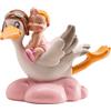 dekora - Figura Decorativa, Decorazioni torta battesimo bimba, Realizzata in Resina, Altezza 10 cm, Cake topper battesimo e Baby shower dal Design Dettagliato, Addobbi Adatto al Contatto Alimentare