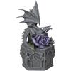 Nemesis Now Figuren-Shop.de Anne Stokes Dragon Beauty Box Unisex Statuetta Grigio/Porpora poliresina