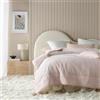 ROOM99 Noemi Elegante copriletto rosa cipria 200 x 220 cm, versatile come copriletto o copridivano, coperta per letto e divano, trapunta stile ideale come bedspread