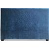 Menzzo Testiera per letto, diametro 160 cm, velluto blu