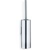 blomus WC a Parete, Spazzolato Opaco, Chiuso, Argento, H 46 cm, L 11 cm, Ø 9 cm