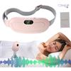 Generic Cintura riscaldante per cuscino riscaldante, cuscino riscaldante portatile, cintura riscaldante per massaggio a vibrazione con display digitale, cuscino riscaldante da 1800 mAh a 4 livelli da donna,