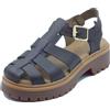Timberland 0A5S65 Stone Street Dark Brown Full Grain Sandali per Donna in Pelle (Taglia 36)