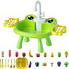 Generico Lavello Giocattolo per Bambini - Realistico Elettrico Interattivo - Giochi d'Acqua con Cibo da Cucina - Per Esterno Casa Soggiorno Giardino Balcone Cortile Feste Compleanno E Natale