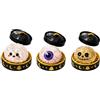 Rilltea Halloween Dumpling S_quishes,Squishy Ravioli Giganti Antistress con Glitter, Gigante Glitter Squishys Ravioli,Morbido per Ufficio/Scuola, Regalo per Adolescenti e Adulti (3Pcs-D)