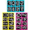 AWOXIHJ 24 Pezzi Puzzle in Metallo, Giochi Rompicapo Giocattoli Educativi, Livelli di Difficoltà Assortito, Giochini Bimbi per Fine Feste, Comunione Gadget Bomboniere Compleanno