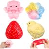 Bukbas 4 Pezzi Giocattoli da Spremere Zampe di Gatto, Taba Squishy Zampa Gatto, Carino Animali Pinguini Squeeze Toys, Antistress Giocattolo per Bambini e Adulti (B)