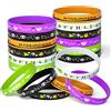 FEPITO 36 Pezzi Braccialetti in Silicone per Halloween Festa di Halloween Confezione Regalo Dolcetto o Scherzetto, 6 Stili