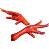 ibasenice Realistico di Zampe di Pollo Finte 2 Pezzi in PVC Marrone | Effetto Realistico, Pulizia Semplice, per Tavoli e Vetrine, Decorazione Riutilizzabile per Casa