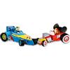 MARUKATSU Confezione da 2 auto Disney Mickey e Donald - Bambole Disney con veicolo 10 cm, figure Disney Bambini, giocattolo per bambini, regalo per bambini