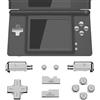 eXtremeRate Tasti Pulsanti Set Ricambio per Nintendo DS Lite,Tasti ABXY D-pad R L Power Volume per Nintendo DS Lite NDSL Console(NON Include Console)-Argento Cromo