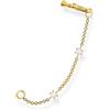Thomas Sabo Ear cuff da donna pietre bianche argento, argento sterling 925