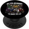Jeff Hobrath Divertente design dell'equipaggio della portaerei di sale, acciaio e badassery PopSockets PopGrip Adesivo