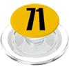 Leggende dello sport Squadra sportiva numero nero n. 71 PopSockets PopGrip per MagSafe