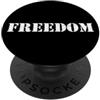 Freedom Military Political Liberty Democ Distressed Freedom Filosofia politica militare Democrazia PopSockets PopGrip Adesivo