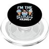Ice Cream Birthday Boy Family Apparel I' m The Birthday King Ice Cream Cupcake Sweet Treat Birthday PopSockets PopGrip per MagSafe