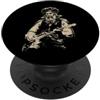Halloween Retro Vintage Funny Scary Horr Leonardo da Vinci Vampire Suonare la Chitarra Italia Storia dell'Arte PopSockets PopGrip Adesivo