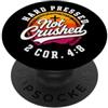 Faith Under Pressure Scripture Retro Co Difficile pressato non schiacciato 2 Corinzi 4:8 cristiano PopSockets PopGrip Adesivo