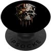 84 Pixel Design Tech Skull Futuristic Mechanical Skull Bot Future Technology PopSockets PopGrip Adesivo