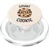 Funny Food Pun Wordplay Cute and Adorabl Smart Cookie Carino Kawaii Cibo Davvero Smart Love Cookies PopSockets PopGrip per MagSafe
